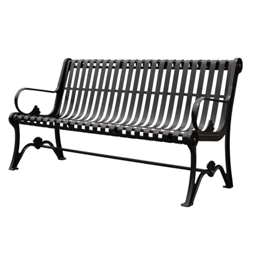 Robuste Gartenbank aus Metall für den Außenbereich, unterstützt bis zu 400 kg, ideal für mehrere Personen, wetterfestes Design für Langlebigkeit Robuste Gartenbank aus Metall für den Außenbereich, unterstützt bis zu 400 kg, ideal für mehrere Personen, wetterfestes Design für Langlebigkeit von Generisch