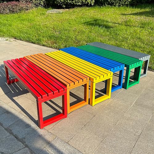 Robuste Gartenbank für Terrasse, Veranda und Hof – stilvolle Park-Sitzlösung aus Metall von Generisch
