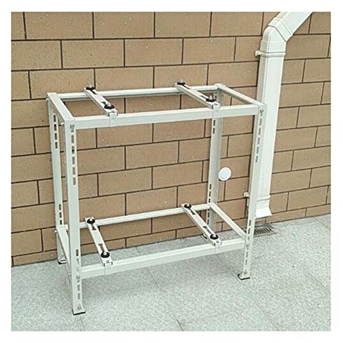 Robuste Halterung für Klimaanlagen, verzinkter Stahl, Mini-Split-Halterung, Bodeninstallation für HVAC-Systeme, Silber, 80 x 40 x 120 cm von Generisch