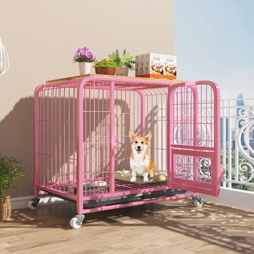 Robuste Haustierbox mit sicherem Schloss & Rollen für einfachen Transport, ausbruchsicheres Design für kleine bis mittelgroße Hunde Robuste Haustierbox mit sicherem Schloss & Rollen für einfachen Transport, ausbruchsicheres Design für kleine bis mittelgroße Hunde von Generisch