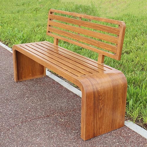 Robuste Metall-Parkbank, Allwetter-Gartenbank mit Rückenlehne, Latten-Design für 2-3 Personen, ideal für Hof und Terrasse Robuste Metall-Parkbank, Allwetter-Gartenbank mit Rückenlehne, Latten-Design für 2-3 Personen, ideal für Hof und Terrasse von Generisch