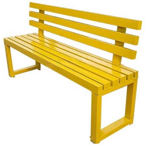 Robuste Metallbank für den Außenbereich mit Rückenlehne für bequemes Entspannen im Garten, Terrasse und Park Robuste Metallbank für den Außenbereich mit Rückenlehne für bequemes Entspannen im Garten, Terrasse und Park von Generisch