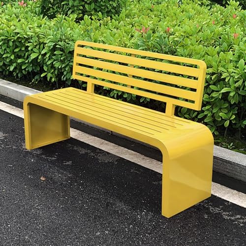 Robuste Metallbank mit Rückenlehne, robuster Stahlrahmen, trägt 500 kg, ideal für Garten, Rasen, Terrasse und Balkon Robuste Metallbank mit Rückenlehne, robuster Stahlrahmen, trägt 500 kg, ideal für Garten, Rasen, Terrasse und Balkon von Generisch