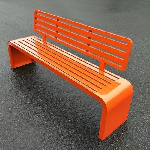 Robuste Outdoor-Bank mit Rückenlehne, langlebiger, verzinkter Zweisitzer für Terrasse, Garten und Entspannung am Pool von Generisch