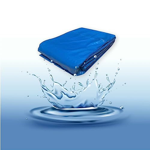 Robuste Pool-Membran, Teichfolie, flexibel, leicht und tragbar, undurchlässige Folie für verstärkte Landschaftsgestaltung, langlebig, blau, wasserdichte Abdeckung, 5 x 5 m von Generisch