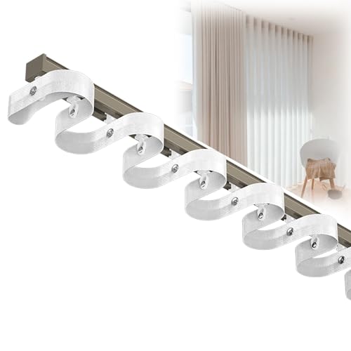 Robuste S-förmige Gardinenstange - Serpentine Raumteiler & Geräuschreduzierungssystem für Wohnzimmer & Schlafzimmer von Generisch