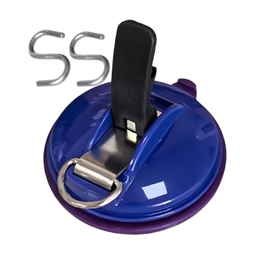 Robuste Saugnäpfe, robuste Saugnäpfe mit Haken, bohrfreie Spannclips für Wohnmobil, Camping, Van, Auto, Markise, SUV, Zelt, LKW, Falle von Generisch