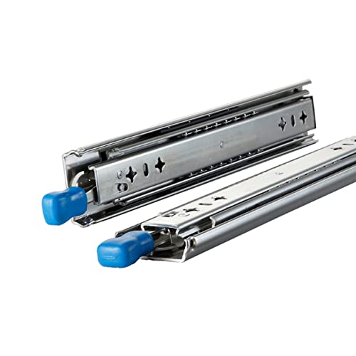 Robuste Schubladenschienen mit Kugellagern, voll ausziehbare Metall-Schubladenführungen für Tastaturablagen, 1 Paar, 81 cm, 91 cm, 112 cm, 152 cm – und vielseitiges Zubehör von Generisch