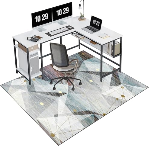 Robuste Stuhlmatte für harte Böden und Teppiche, 140 x 160 cm, Schreibtischschutz, strapazierfähige Bodenschutzmatte für Rollstühle, ideal für Büro und Gaming Robuste Stuhlmatte für harte Böden und Teppiche, 140 x 160 cm, Schreibtischschutz, strapazierfähige Bodenschutzmatte für Rollstühle, ideal für Büro und Gaming von Generisch