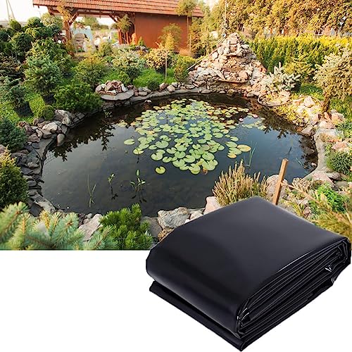 Robuste Teichfolie, 6 m x 9 m, 0,50 mm, schwarze HDPE-Membran, Fischsichere, Anti-Aussickerungsfolie für Wasserfälle, Gartenbrunnen, Fischteiche und Wasserspiele Robuste Teichfolie, 6 m x 9 m, 0,50 mm, schwarze HDPE-Membran, Fischsichere, Anti-Aussickerungsfolie für Wasserfälle, Gartenbrunnen, Fischteiche und Wasserspiele von Generisch