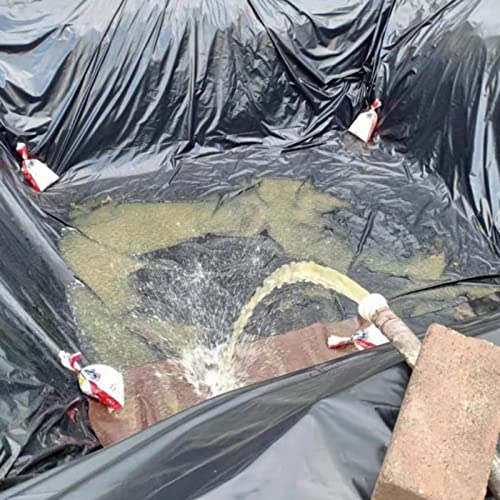 Robuste Teichfolie, 9 m x 9 m, faltbare und feuchtigkeitsbeständige Gartenlösung, wasserdichte HDPE-Membran für Fischteiche, Pools, Springbrunnen und Reservoirs – langlebig von Generisch