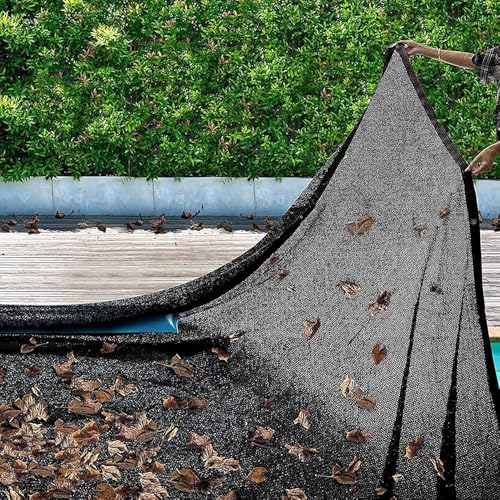 Robuste feinmaschige Poolabdeckung für rechteckige Innenpools - robuster Winterschmutzschutz - leicht & einfache Lagerung von Generisch