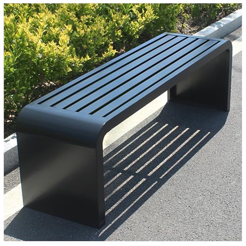 Robuste wetterfeste Gartenbank aus Metall, hohe Tragkraft für Außenbereiche wie Terrasse und Balkon von Generisch
