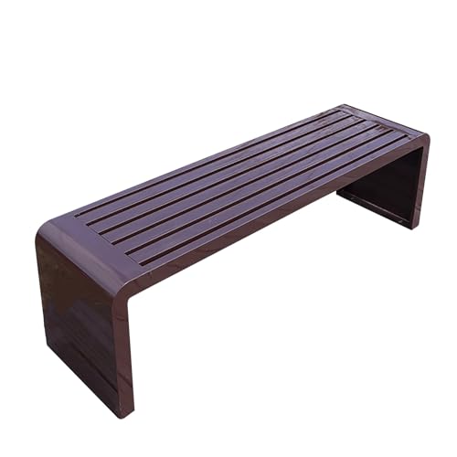 Robuste wetterfeste Metall-Gartenbank – 299 kg Kapazität, stilvolle und langlebige Sitzgelegenheit für Terrasse, Rasen, Hof, Balkon und Eingangsbereich von Generisch