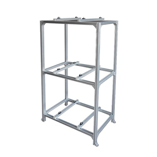 Robuster, doppellagiger Mini-Split-AC-Bodenständer – stoßdämpfende Universal-Halterungen für Kompressoren, verstellbar (L x B x H): 90 x 50 x 150 cm, langlebige Unterstützung für den Außenbereich von Generisch