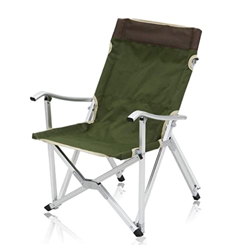 Robuster, faltbarer Campingstuhl – zusammenklappbarer Sessel aus Aluminiumlegierung mit Stahlrahmen für den Innen- und Außenbereich – tragbar und leicht (Rosso, 59 x 56 x 91 cm) von Generisch