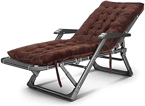 Robuster, faltbarer Lounge-Stuhl, verstellbare Sonnenliege für Entspannung im Freien, Garten, Terrasse, Strand und Pool, langlebige Campingmöbel von Generisch