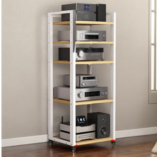 Robuster CD-Player-Ständer, Stereo-Regal, verstellbares Regal, AV-Medienschrank für Wohnzimmer, Heimbüro von Generisch