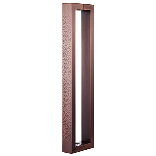 Robuster Edelstahl-Scheunentürgriff – rustikales Bronze-Rechteck-Design für den Innen- und Außenbereich, 60 cm von Generisch