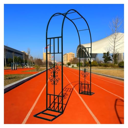 Robuster Gartenbogen aus Metall, Stützrahmen for Pergola-Spalier, dekorative Pflanzenstütze for Blumen, for die Rasenterrasse im Hinterhof im Freien(3.4x2.3x0.4m) von Generisch