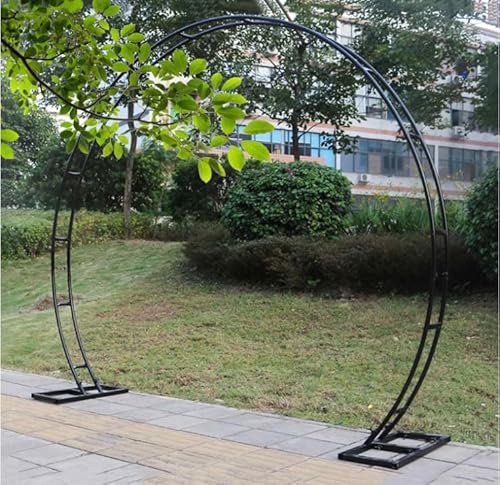 Robuster Gartenpavillon aus Metall mit Fundamenten Rostfreies rundes Design Perfekt für Partys & Events 2,4 x 2,8 m Schwarz Mondtor Dekoration Outdoor Baldachin Robuster Gartenpavillon aus Metall mit Fundamenten Rostfreies rundes Design Perfekt für Partys & Events 2,4 x 2,8 m Schwarz Mondtor Dekoration Outdoor Baldachin von Generisch