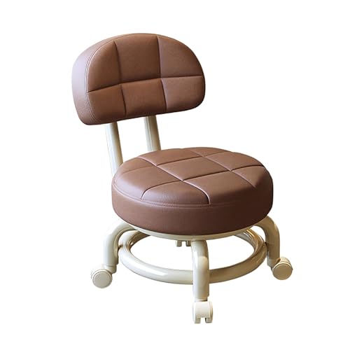 Robuster Kinderstuhl aus PU-Leder, ergonomisches Design für den Innen- und Außenbereich, robuste und stilvolle Möbel für Jungen und Mädchen, Braun von Generisch
