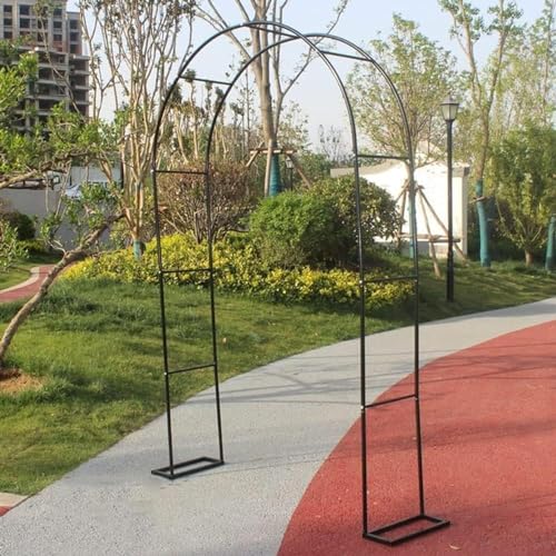 Robuster Metall-Gartenbogen für Kletterpflanzen, Rosenranken-Unterstützung, Hochzeitsbogen für drinnen und draußen, langlebiges röhrenförmiges Design (B 2 x H 2,2 m) von Generisch