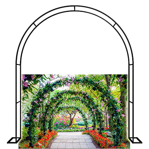 Robuster Metall-Gartenbogen für Kletterpflanzen, rostfreies Rankgitter, Pergola und Hochzeitsblumenständer, groß, 140 x 230 x 40 cm, Rosenlaube, Torbogen von Generisch