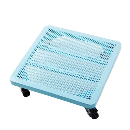 Robuster Pflanzenständer aus schwarzem Metall mit Rollstütze Quadratischer Gartenwagen für den Innen- und Außenbereich Große Blumentöpfe Grüne Untersetzer Tablett 50 x 60 x 9 cm Robuster Pflanzenständer aus schwarzem Metall mit Rollstütze Quadratischer Gartenwagen für den Innen- und Außenbereich Große Blumentöpfe Grüne Untersetzer Tablett 50 x 60 x 9 cm von Generisch