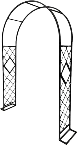 Robuster Stahl-Pavillon für Kletterpflanzen, Terrassenlandschaftsdekoration, Spalier im Freien, Hinterhofbögen (140 x 230 x 40 cm) – perfekt für Gärten und Terrassen von Generisch