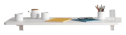 Robuster Wand-Klapptisch mit schwebendem Regal, platzsparender Arbeitsplatz für Zuhause, Büro, Küche oder Bar, 80 x 30,5 cm, kompaktes Design von Generisch