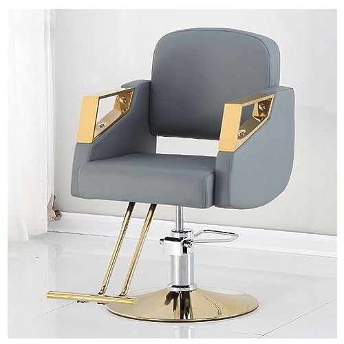 Robuster hydraulischer Salonstuhl, mit 360°-Drehgelenk und Fußstütze, für Friseur-Styling und Beauty-Spa-Shampoo von Generisch