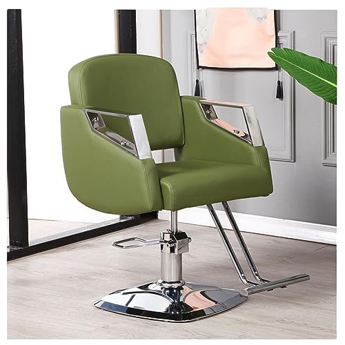 Robuster hydraulischer Salonstuhl mit 360°-Drehgelenk und Fußstütze für Friseur-Styling und Beauty-Spa-Shampoo, unterstützt bis zu 150 kg von Generisch