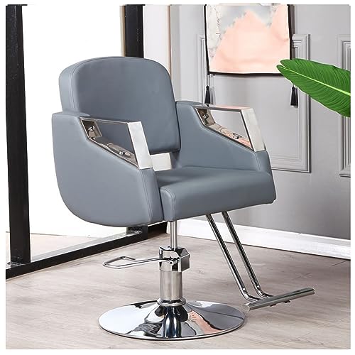 Robuster hydraulischer Salonstuhl mit 360°-Drehgelenk und Fußstütze für Friseur-Styling und Beauty-Spa-Shampoo, unterstützt bis zu 150 kg von Generisch