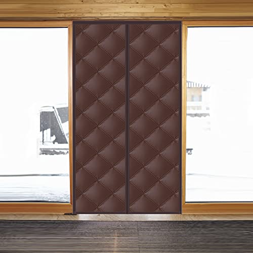 Robuster magnetischer thermisch isolierter Türvorhang, 140 x 210 cm, automatisches Schließen, staubdicht und winddicht, Geräuschreduzierung, Oxford für Schiebetüren und Balkone, Braun Robuster magnetischer thermisch isolierter Türvorhang, 140 x 210 cm, automatisches Schließen, staubdicht und winddicht, Geräuschreduzierung, Oxford für Schiebetüren und Balkone, Braun von Generisch