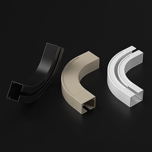 Robustes Aluminium-Vorhangschienensystem, 90-Grad-Eckbogen für L-Form, U-Form, Decken- oder Wandmontage, Raumteiler-Lösung Robustes Aluminium-Vorhangschienensystem, 90-Grad-Eckbogen für L-Form, U-Form, Decken- oder Wandmontage, Raumteiler-Lösung von Generisch