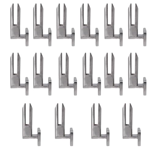 Robustes Edelstahl-Glasklemmen-Set – 16 Stück seitliche Montage für Pool-Zaun, Geländer, Pfostenklemmen für 8 mm-13 mm Glasstärke – ideal für Haus, Garten und Treppen Robustes Edelstahl-Glasklemmen-Set – 16 Stück seitliche Montage für Pool-Zaun, Geländer, Pfostenklemmen für 8 mm-13 mm Glasstärke – ideal für Haus, Garten und Treppen von Generisch