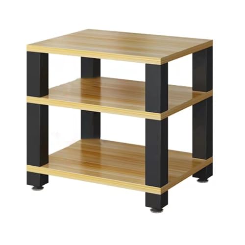 Robustes HiFi-Regal – Audio-Komponentenständer für Stereo-Plattenspieler und AV-Media-Tower, Unterhaltungsregal, 60 x 48 x 58 cm, helles Walnussholz-Finish Robustes HiFi-Regal – Audio-Komponentenständer für Stereo-Plattenspieler und AV-Media-Tower, Unterhaltungsregal, 60 x 48 x 58 cm, helles Walnussholz-Finish von Generisch