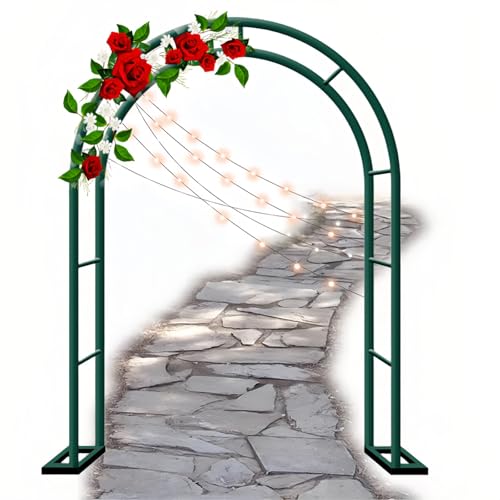 Robustes Rankgitter für Kletterpflanzen, Hochzeitsrosenbogen, Pergola-Torbogen mit Sockel von Generisch