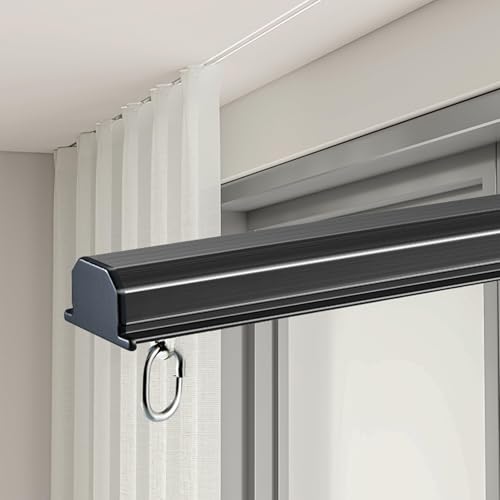 Robustes Vorhangschienen-Set zur Deckenmontage, versteckte Schiene für Privatsphäre und Raumteilung, Aluminiumschienensystem Robustes Vorhangschienen-Set zur Deckenmontage, versteckte Schiene für Privatsphäre und Raumteilung, Aluminiumschienensystem von Generisch