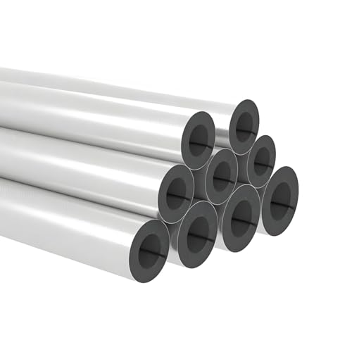 Rohrdämmung 95cm lang 15mm-30mm Dick Ø22mm-219mm, Isolierung Schaumstoff für Außenbereich Rohre, Selbstklebend Isolierschlauch, Frostschutz Rohrschale für Heizung Kupferrohr(43mm ID x 30mm THK) von Generisch