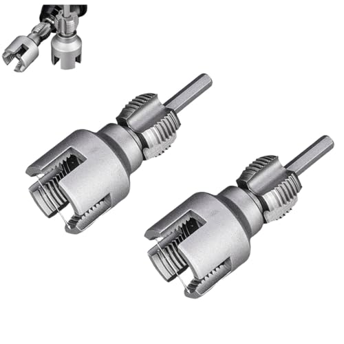 Innen Außengewindeschneider Rohrgewindeschneider mit integriertem Adapter Hochpräziser Schnitt für PVC Messing und Wasserrohre Perfekt für Profis und Heimwerker (A*B) von Generisch