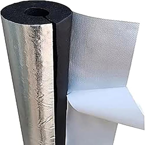 Rohrisolierung Schaumstoff, Ø 27mm 43mm 76mm 89mm 108mm Selbstklebendes Schaumisolierrohr, Rohrisolierung Isolierschlauch für Heizungsrohr(ID27mm*T30mm*95cm) von Generisch
