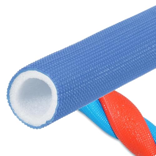 Rohrisolierung Schaumstoff, Rohrschale Isolierschlauch, 16/20/25/32mm Wärmeisolierung Rohr Rohrfrostschutz für Warmwasserleitung Hitzeerhaltung(Blau,ID16mm x T7mm xL1.5m) von Generisch