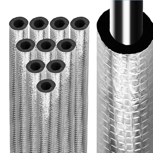 Rohrisolierung Schaumstoffrohr,10 Stücke Frostschutz Abdeckung,Rohrumwicklung Isolierschaum Tube | Für Klimaanlage Sprinkleranlage Garten Rasen Rohrisolierung Schaumstoffrohr,10 Stücke Frostschutz Abdeckung,Rohrumwicklung Isolierschaum Tube | Für Klimaanlage Sprinkleranlage Garten Rasen von Generisch