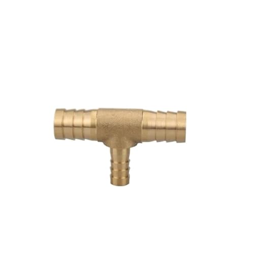 Rohrverschraubungen 4 5 6 8 10 12 14 16 19 mm Schlauchstutzen T-Stück 3-Wege-Messing-Rohrverschraubung Verteiler-Kupplungsadapter (5-5-5 mm) von Generisch
