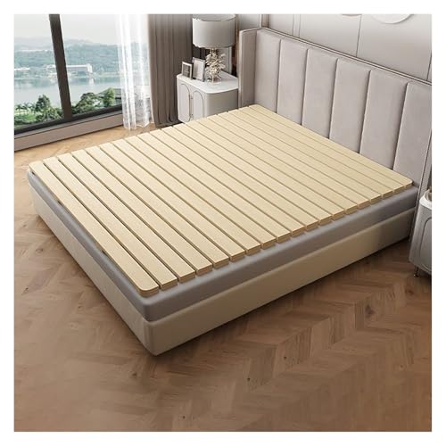 Rollbares Bettbrett aus Holz für Matratzenstütze, Verstärkung unter Kissen, strapazierfähige Sofa-Planke mit Nylonschnur von Generisch