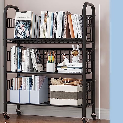 Rollbares Bücherregal mit 360°-Rädern – mobiler Aufbewahrungswagen für Zuhause oder Büro Rollbares Bücherregal mit 360°-Rädern – mobiler Aufbewahrungswagen für Zuhause oder Büro von Generisch