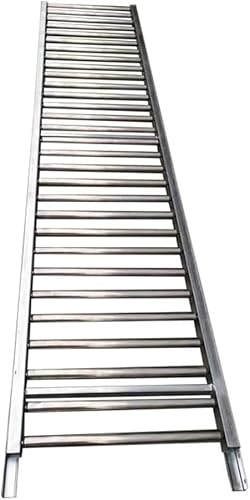 Rollenbahn aus verzinktem Stahl für Lager & Leichtfabriken 50 x 200 cm Motorloses Gleitdesign mit rostbeständigen Rollen zum Entladen der Schaufel von Generisch