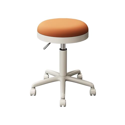 Rollhocker mit Rollen, verstellbare Höhe 47–56,4 cm, Drehsattelstuhl für Salon, Massage und Garage, mehrere Farboptionen erhältlich von Generisch